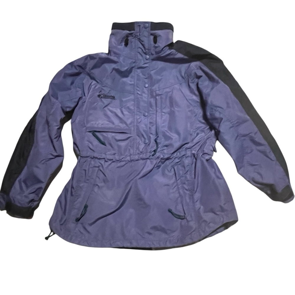 Vintage Columbia Half-zip Blue Women's Jacket Pullover Windbreaker‎ Large